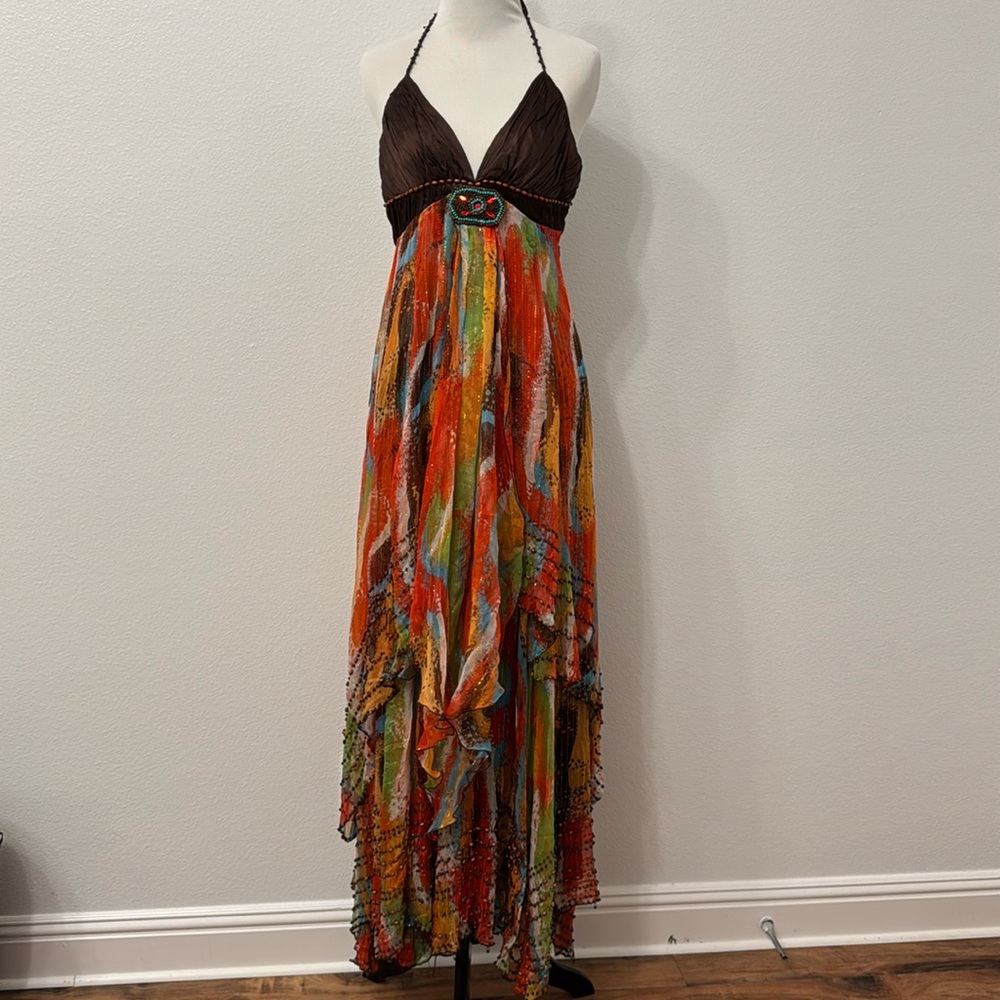 Ultra colorful unique bebe dress